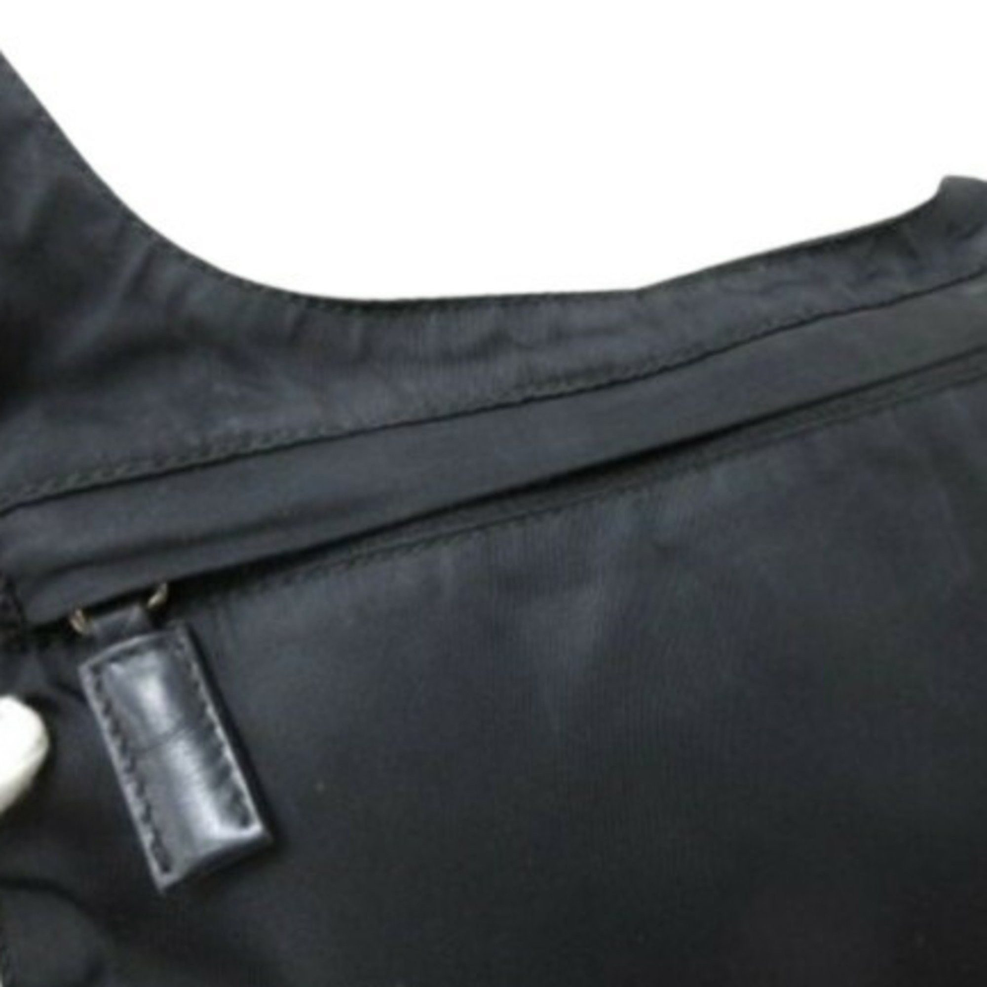 Prada PRADA Triangle Shoulder Bag - Black Nylon and Leather, Men's Women's, No Gusset, Mark Size ONE SIZE - 5 Thumbnail