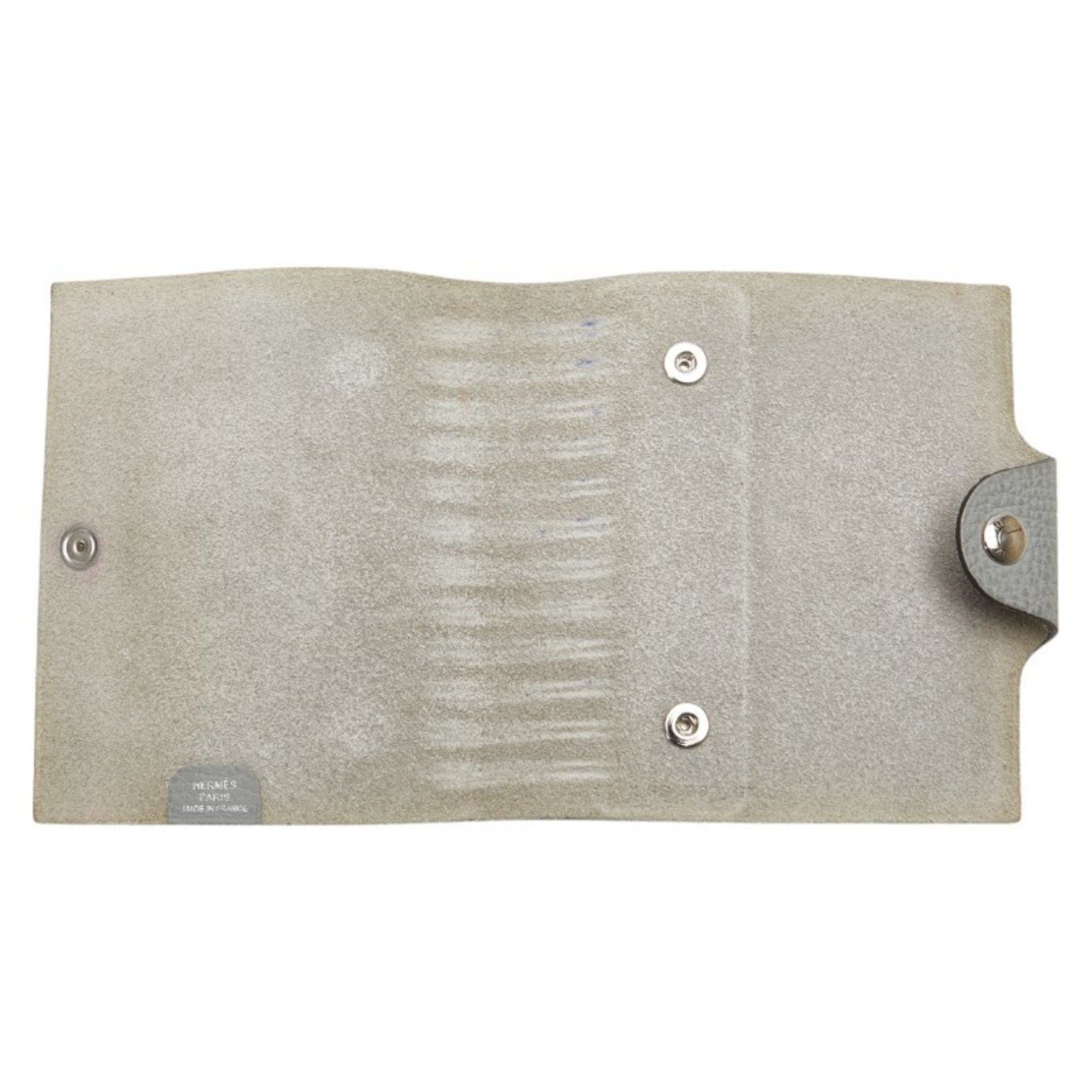 Hermes Hermès Ulysse PM Notebook Cover, Gray, Taurillon Clemence Leather, Women's, HERMES Size ONE SIZE - 11 Thumbnail