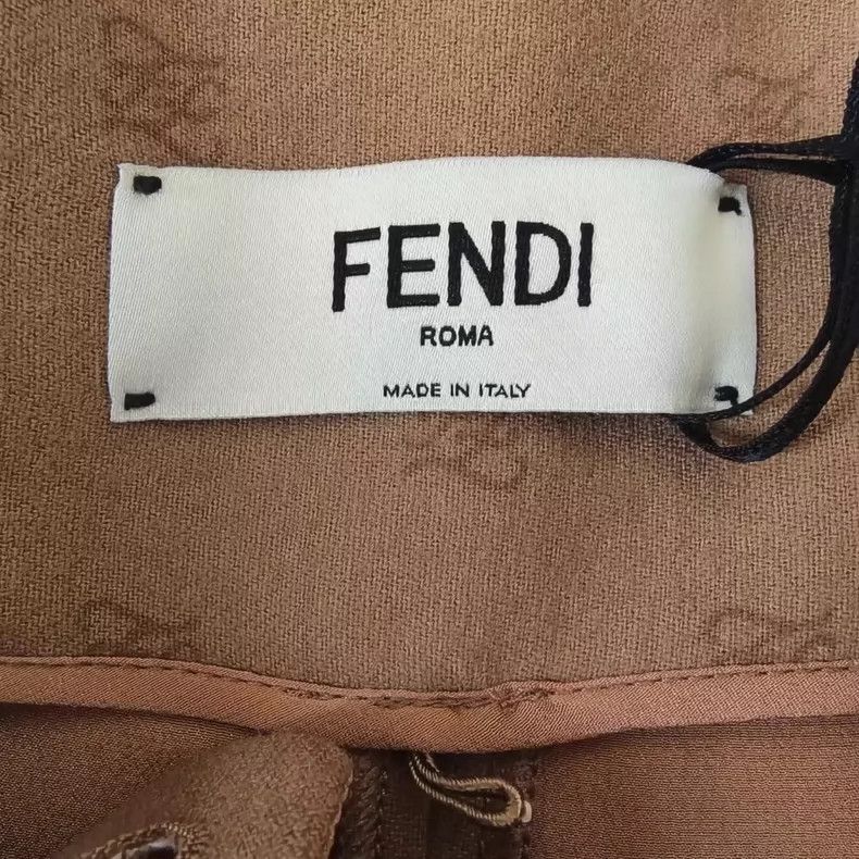 Fendi Fendi Camel High-Waisted Wool Shorts Size 36" / US 14 / IT 50 - 3 Thumbnail