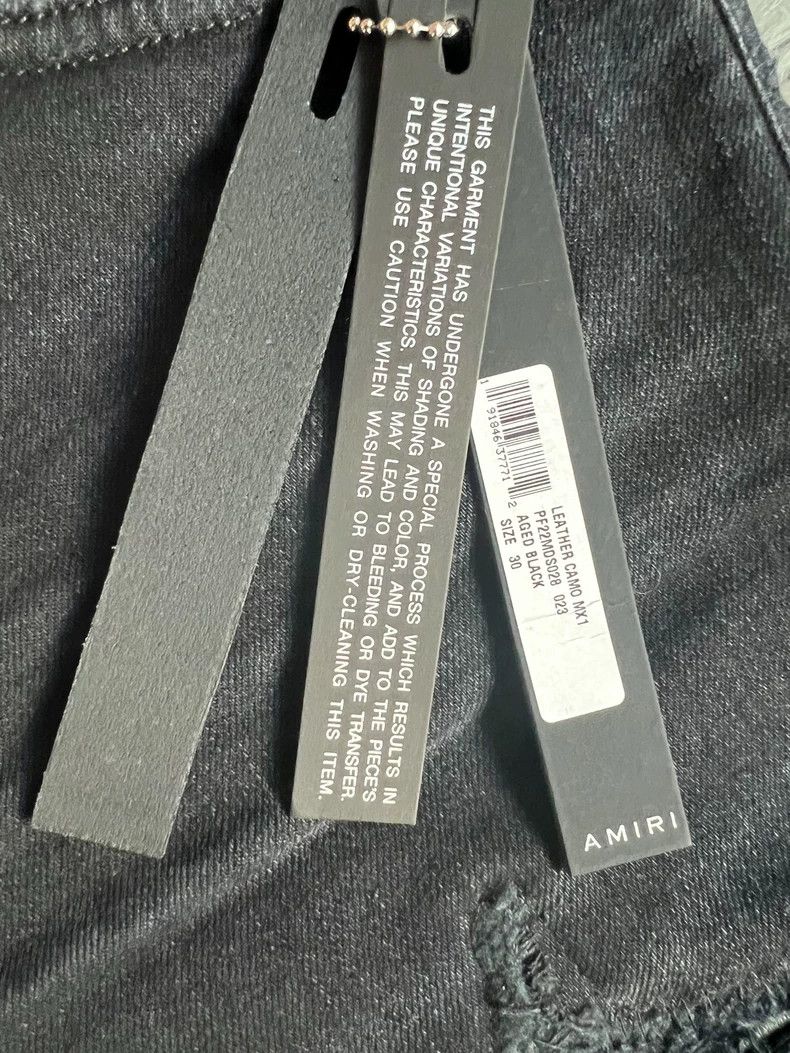 Amiri amiri black distressed mx1 jeans Size US 32 / EU 48 - 3 Thumbnail