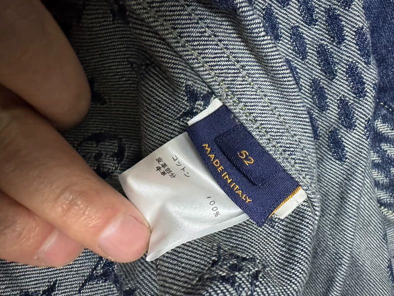 Louis Vuitton Louis Vuitton x Nigo Denim Jacket Size 52 Size US XL / EU 56 / 4 - 4 Thumbnail