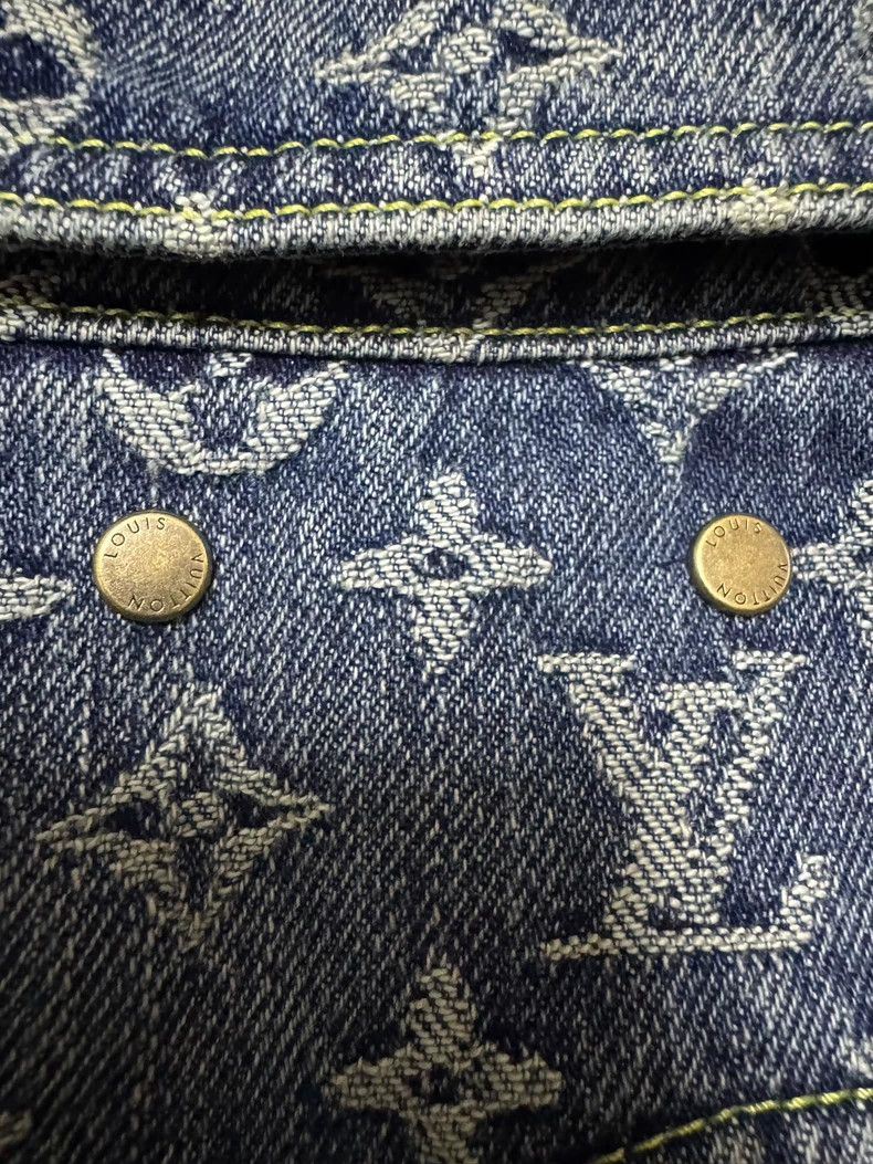 Louis Vuitton Louis Vuitton x Nigo Denim Jacket Size 52 Size US XL / EU 56 / 4 - 8 Thumbnail