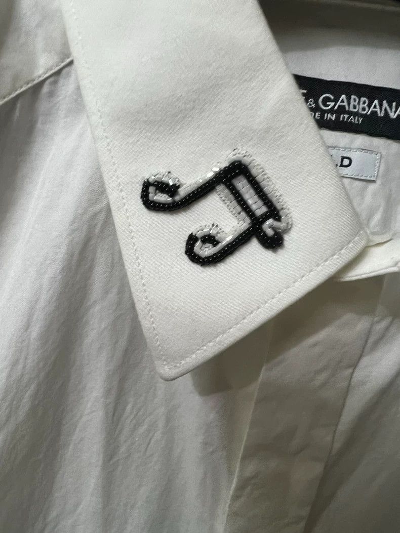 Dolce & Gabbana Dolce Gabbana Men's White Shirt Size US M / EU 48-50 / 2 - 5 Thumbnail