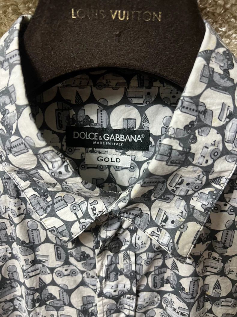 Dolce & Gabbana Dolce Gabbana Men's Printed Long Sleeve Shirt Size US M / EU 48-50 / 2 - 3 Thumbnail