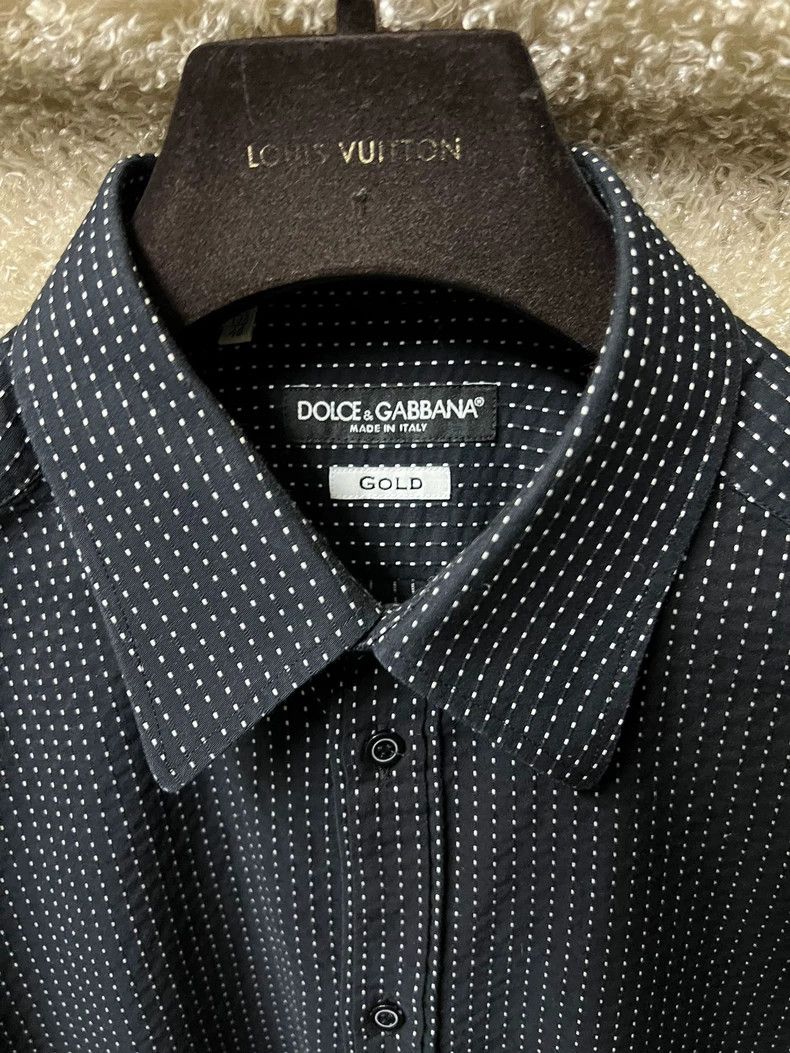 Dolce & Gabbana Dolce & Gabbana Men's Polka Dot Shirt Size US M / EU 48-50 / 2 - 2 Thumbnail