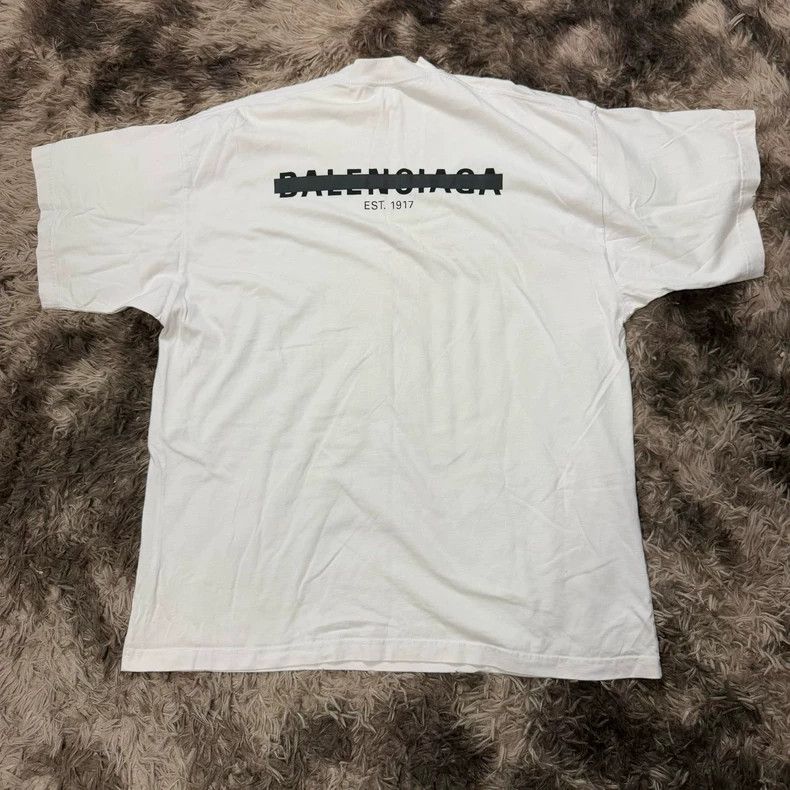 Balenciaga Balenciaga White Short Sleeve T-shirt Size US S / EU 44-46 / 1 - 2 Thumbnail