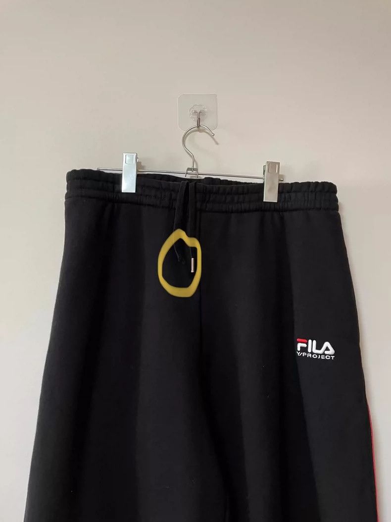 Y/Project Y/PROJECT FILA Black Wide-Leg Sweatpants Size US 32 / EU 48 - 8 Thumbnail