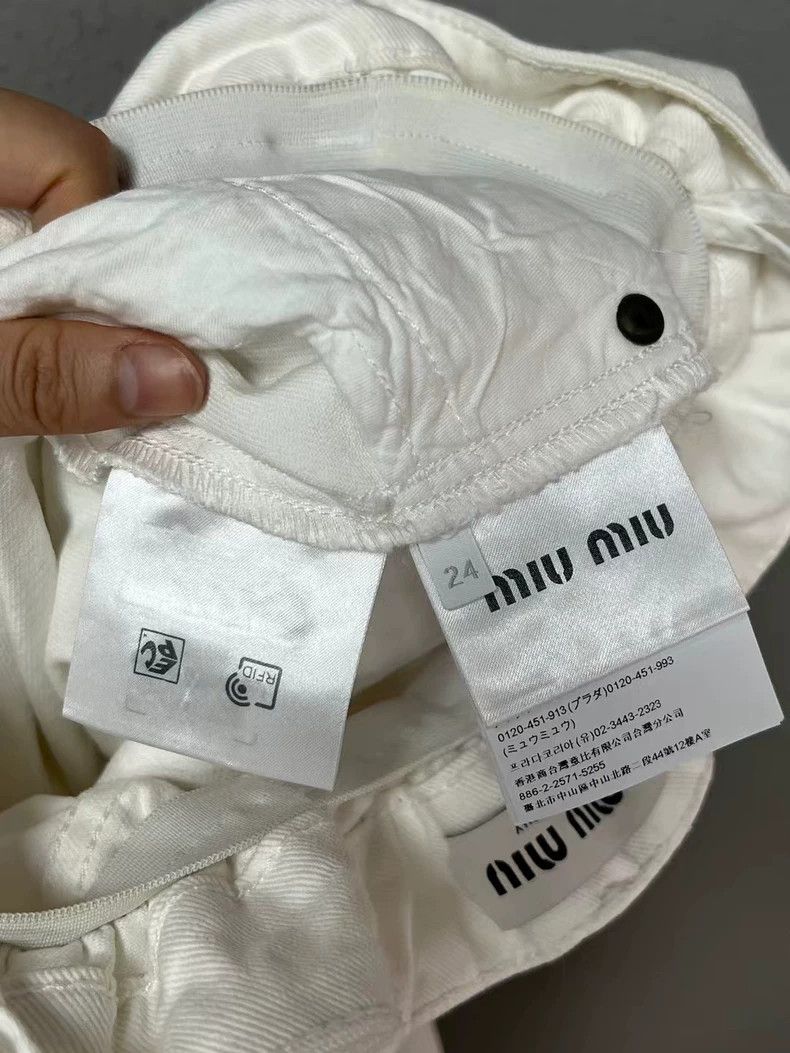Celine miumiu high waist wide leg jeans Size 24" / US 00 / IT 34 - 4 Thumbnail