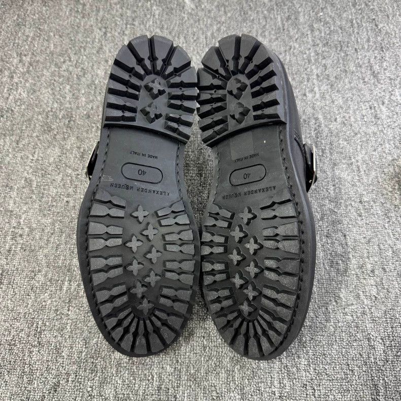 Alexander McQueen alexander mcqueen black leather shoes Size US 5 / EU 37 - 5 Thumbnail