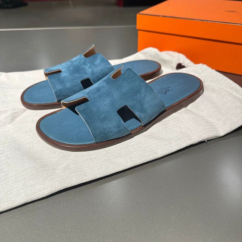 Hermes hermes suede slip on sandals Size US 10 / EU 43 - 2 Thumbnail