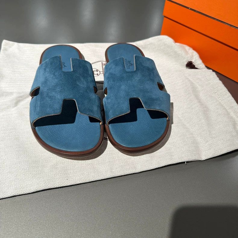 Hermes hermes suede slip on sandals Size US 10 / EU 43 - 3 Thumbnail