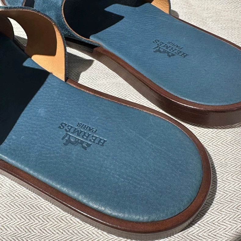 Hermes hermes suede slip on sandals Size US 10 / EU 43 - 5 Thumbnail