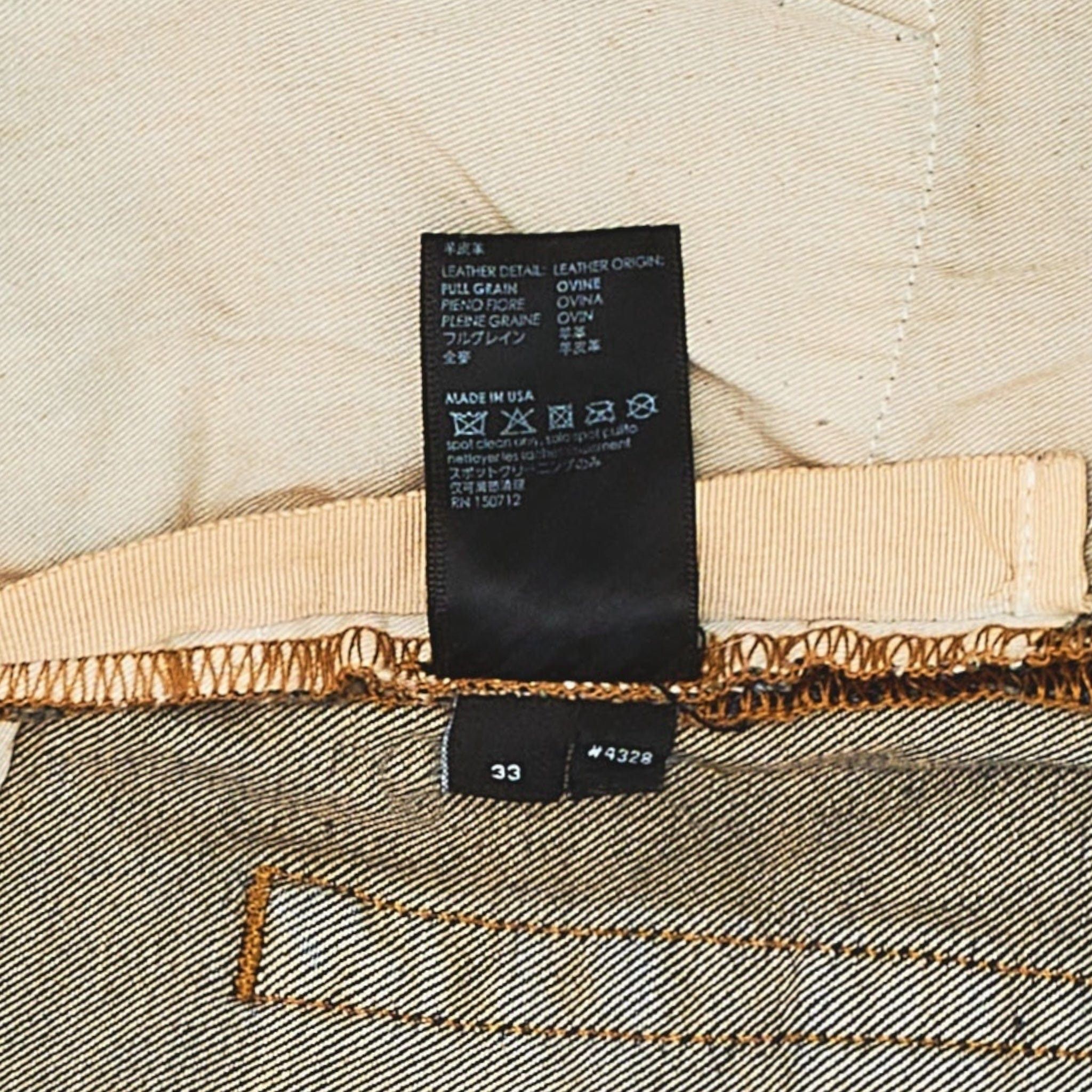 Amiri MX1 Yellow Ultra Suede Patch Dark Indigo