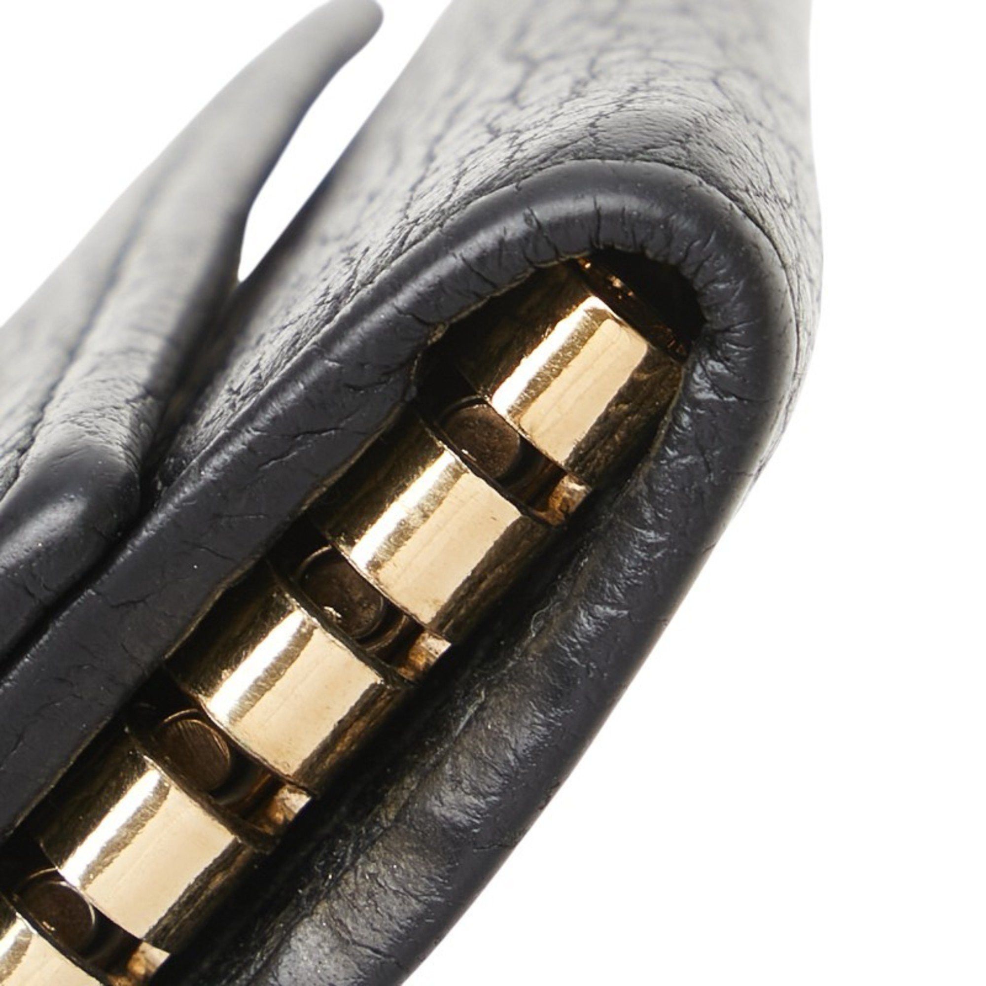 Gucci Gucci GG Marmont 6-ring key case 456118 Black Leather Women's GUCCI Size ONE SIZE - 5 Thumbnail