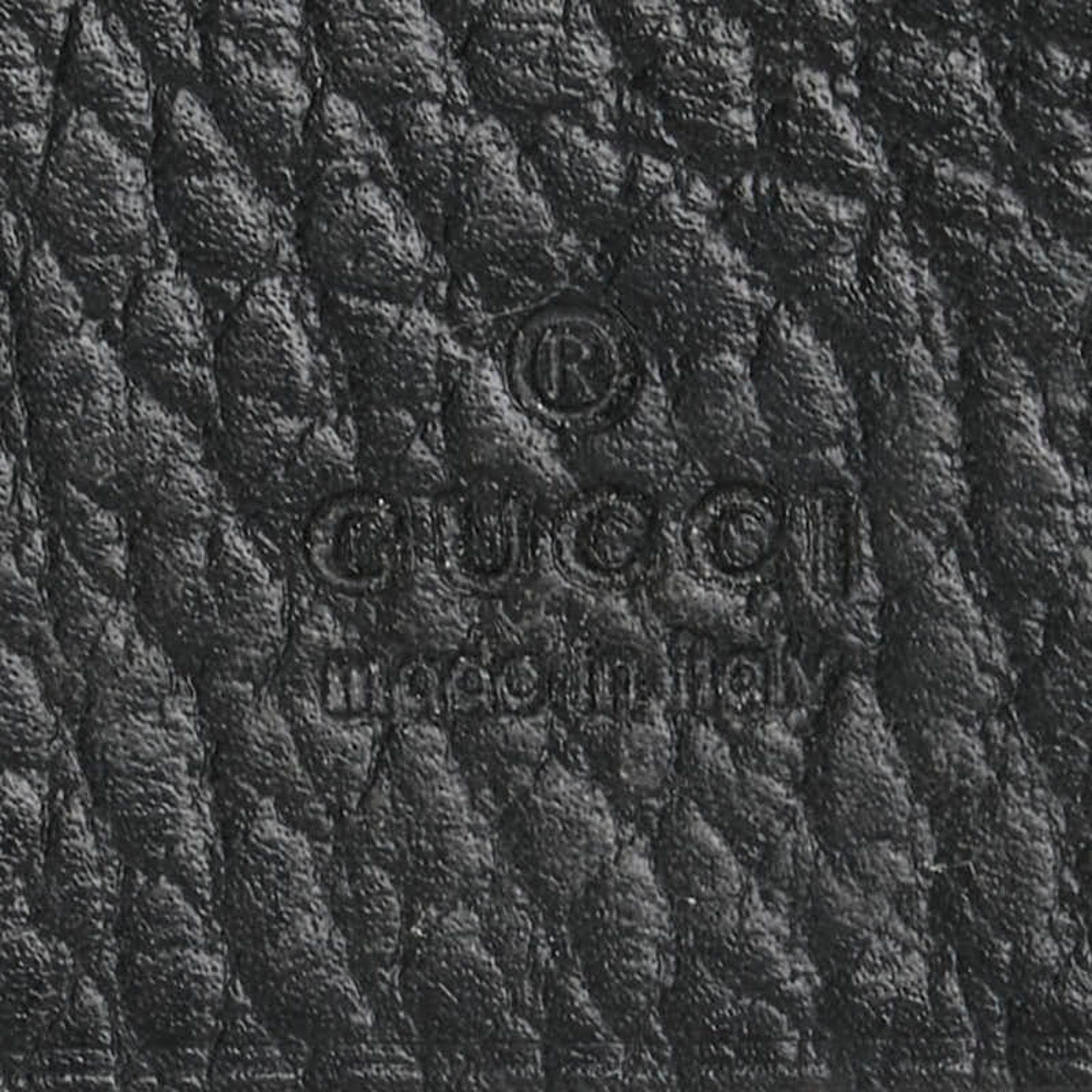 Gucci Gucci GG Marmont 6-ring key case 456118 Black Leather Women's GUCCI Size ONE SIZE - 12 Thumbnail