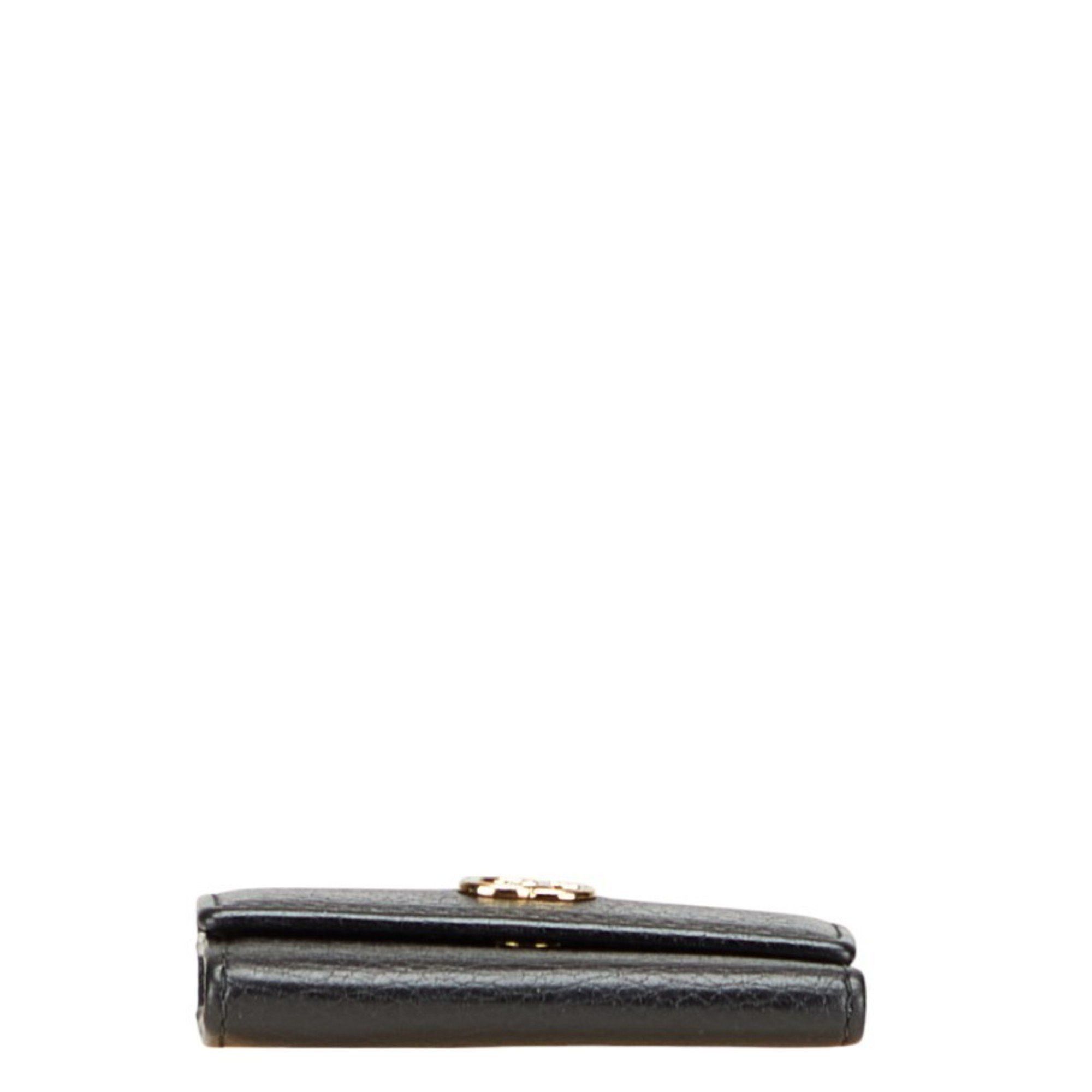 Gucci Gucci GG Marmont 6-ring key case 456118 Black Leather Women's GUCCI Size ONE SIZE - 3 Thumbnail