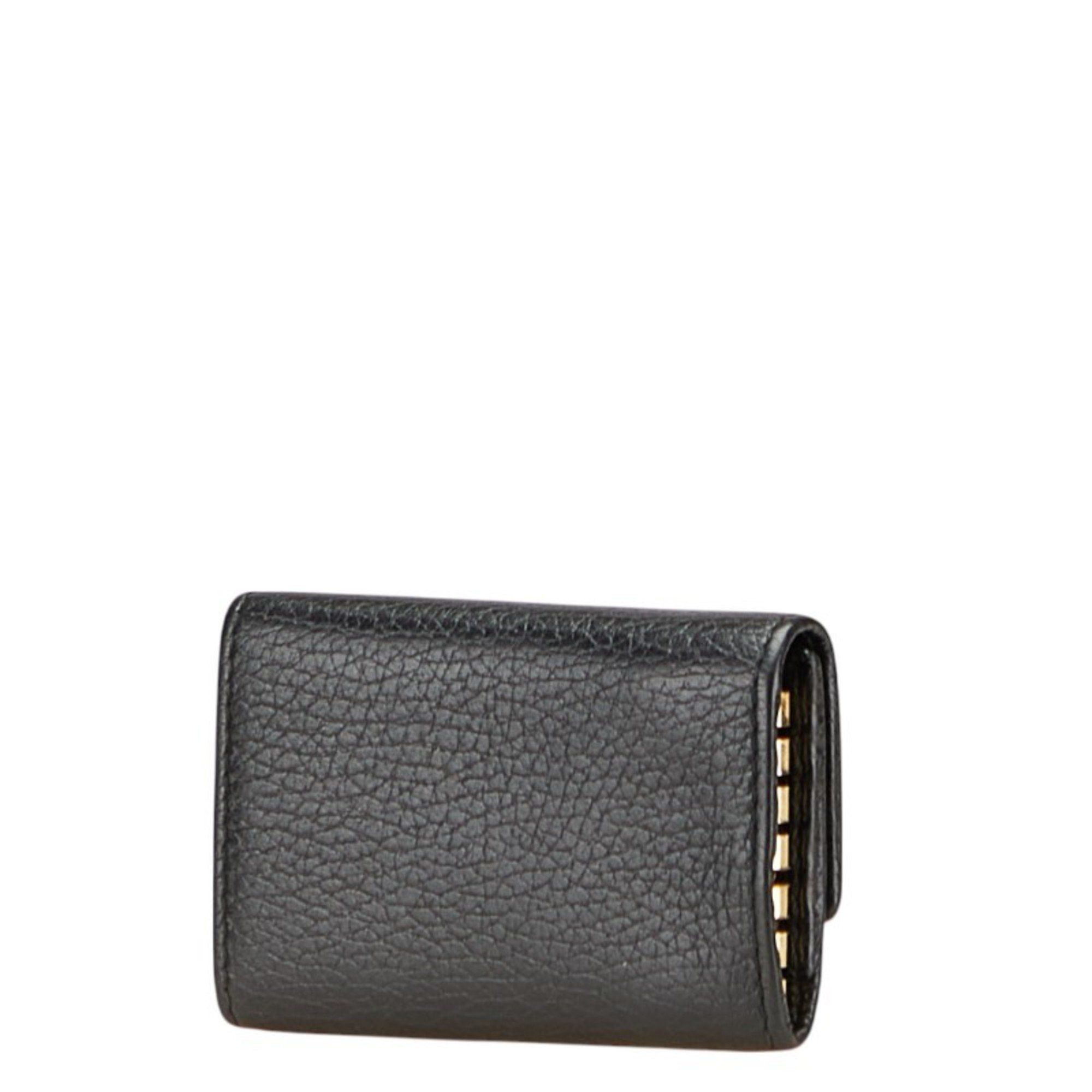 Gucci Gucci GG Marmont 6-ring key case 456118 Black Leather Women's GUCCI Size ONE SIZE - 2 Thumbnail
