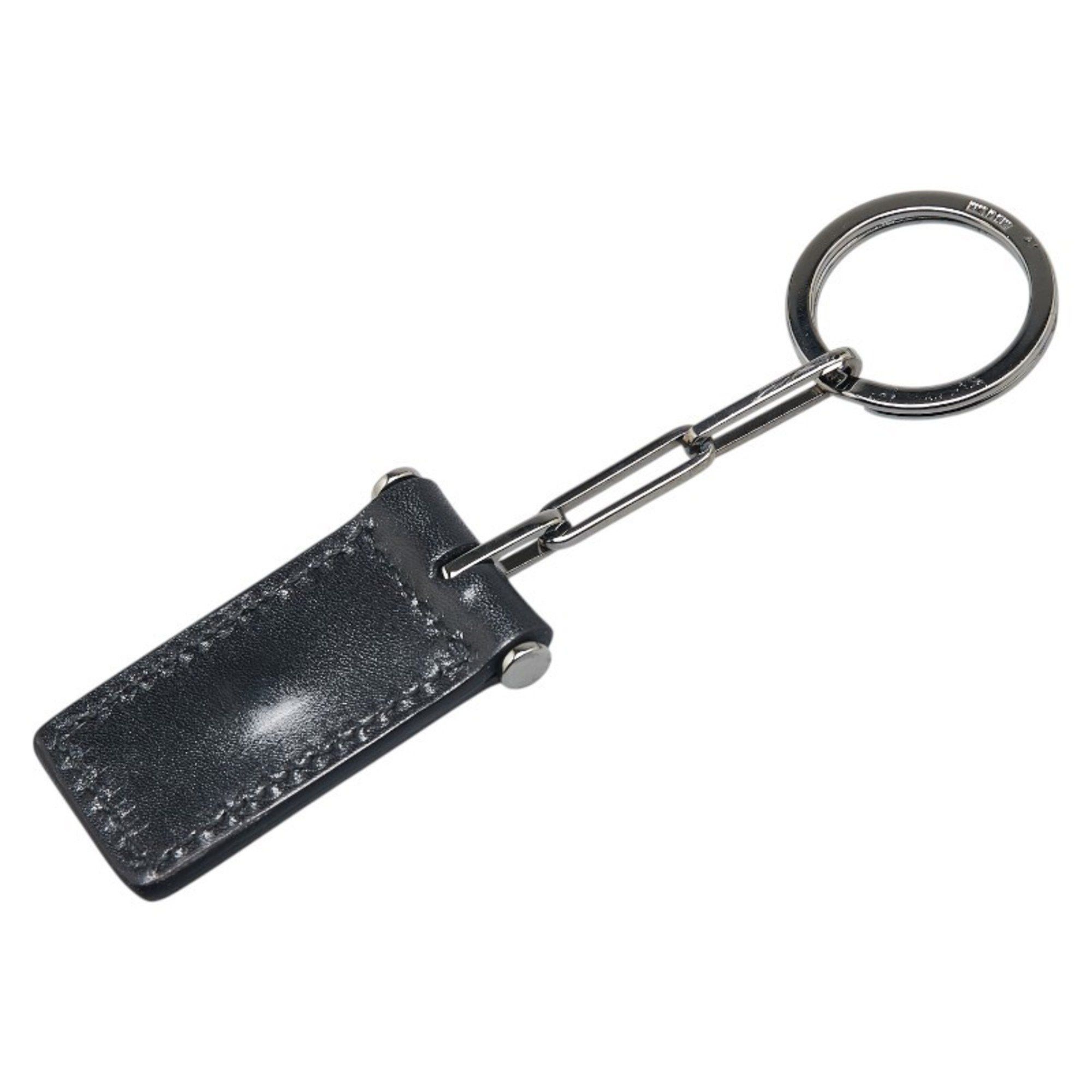 Gucci Gucci bag charm keychain in black with silver hardware and leather. Women's. GUCCI Size ONE SIZE - 2 Thumbnail