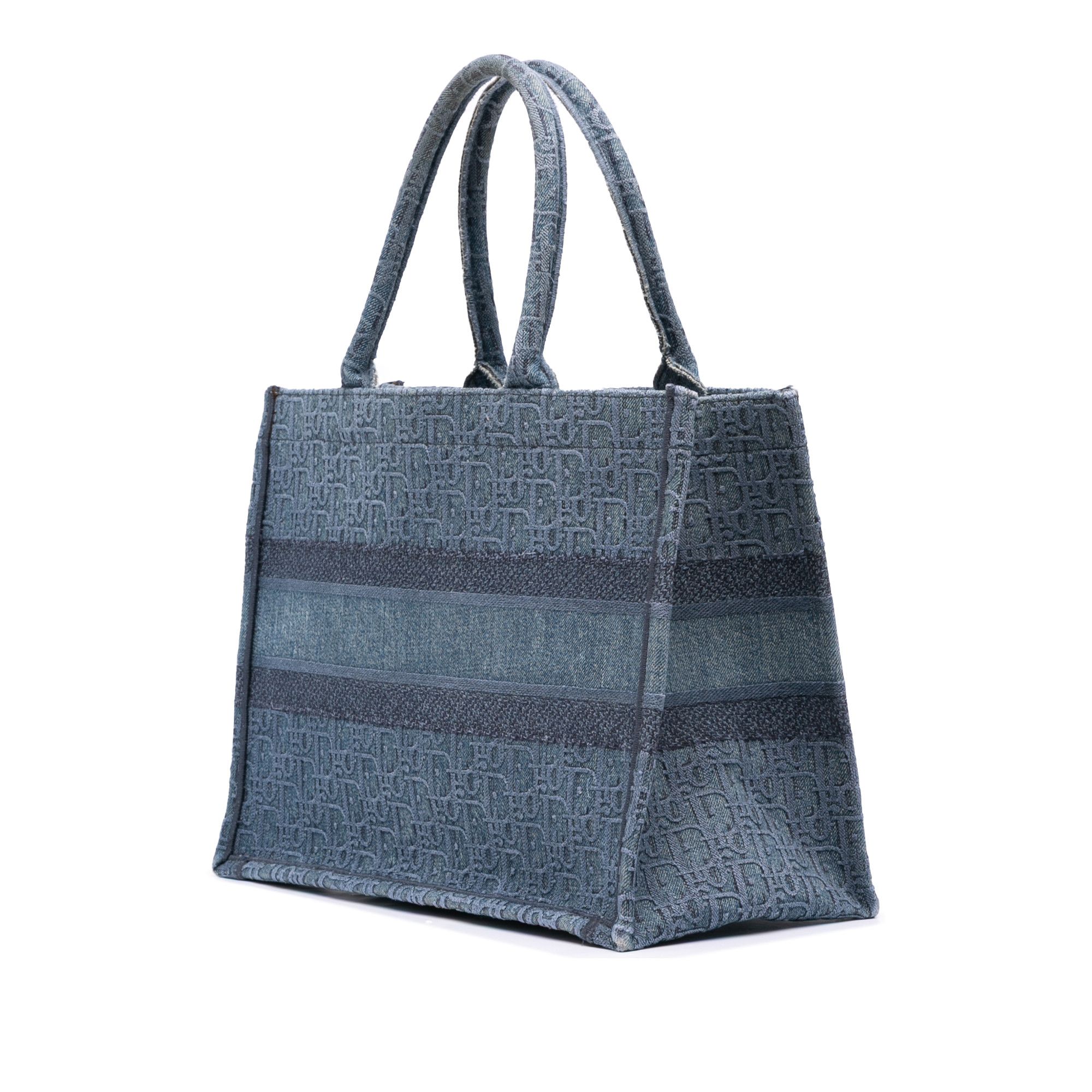 Dior Dior Medium Oblique Denim Book Tote Size ONE SIZE - 2 Thumbnail