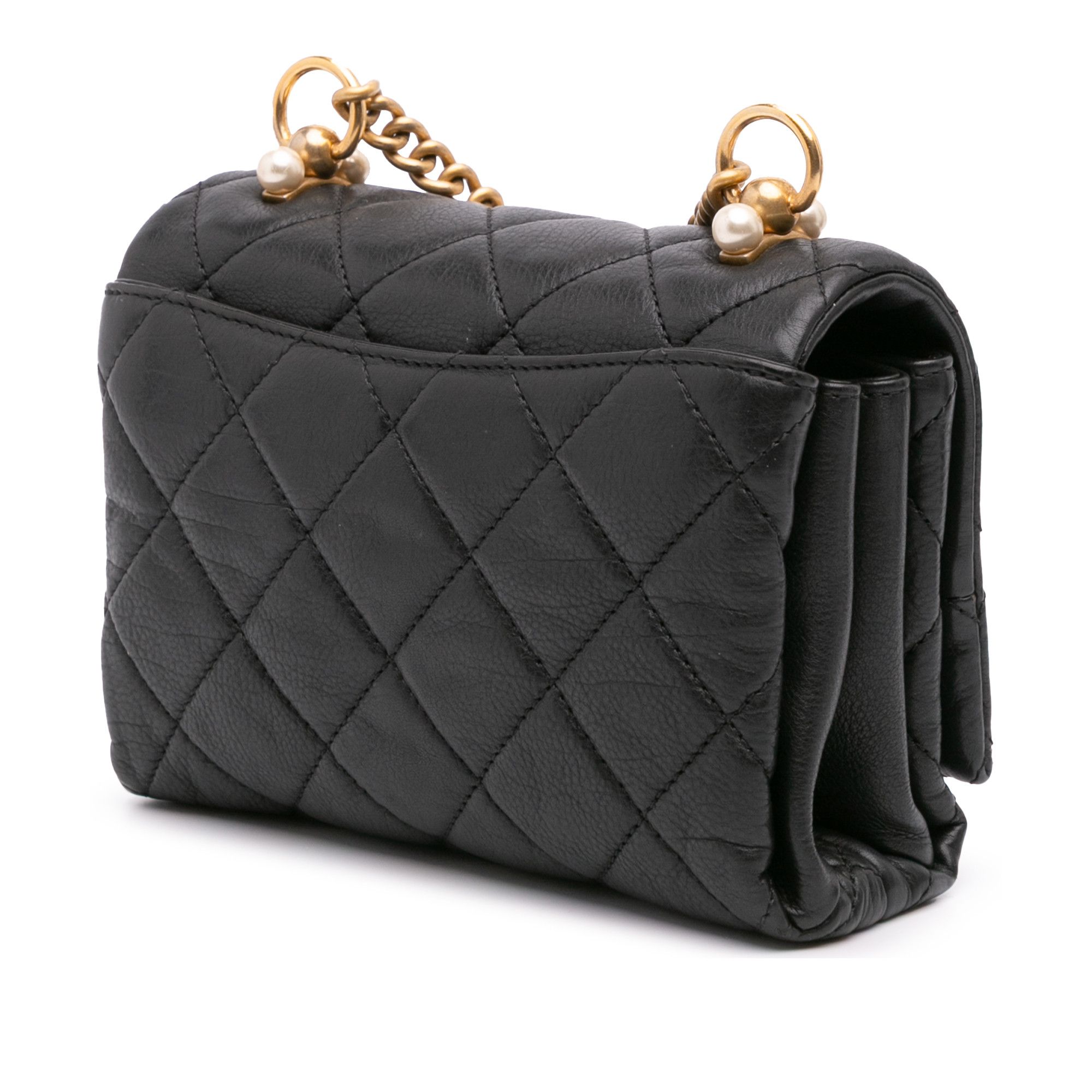 Chanel Chanel Mini Quilted Calfskin Pearl CC Accordion Flap Size ONE SIZE - 2 Thumbnail