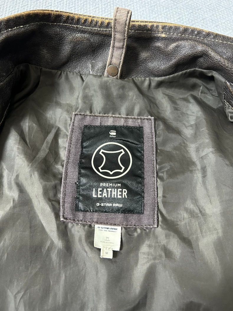 Goyard G-STAR RAW Classic Leather Jacket Size US M / EU 48-50 / 2 - 4 Thumbnail