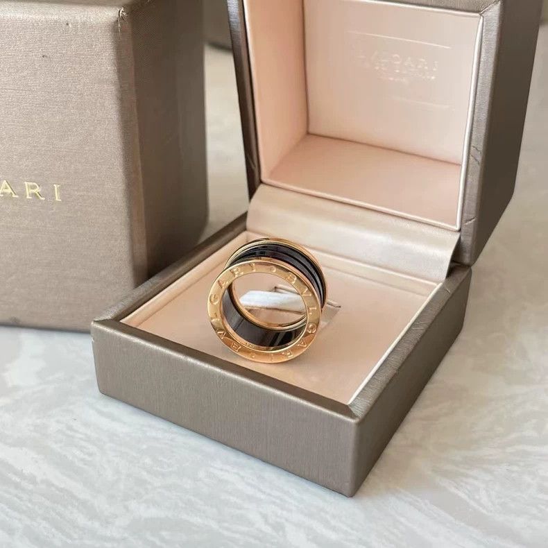 Bvlgari Bvlgari Black Ceramic Ring for Men and Women Size ONE SIZE - 5 Thumbnail