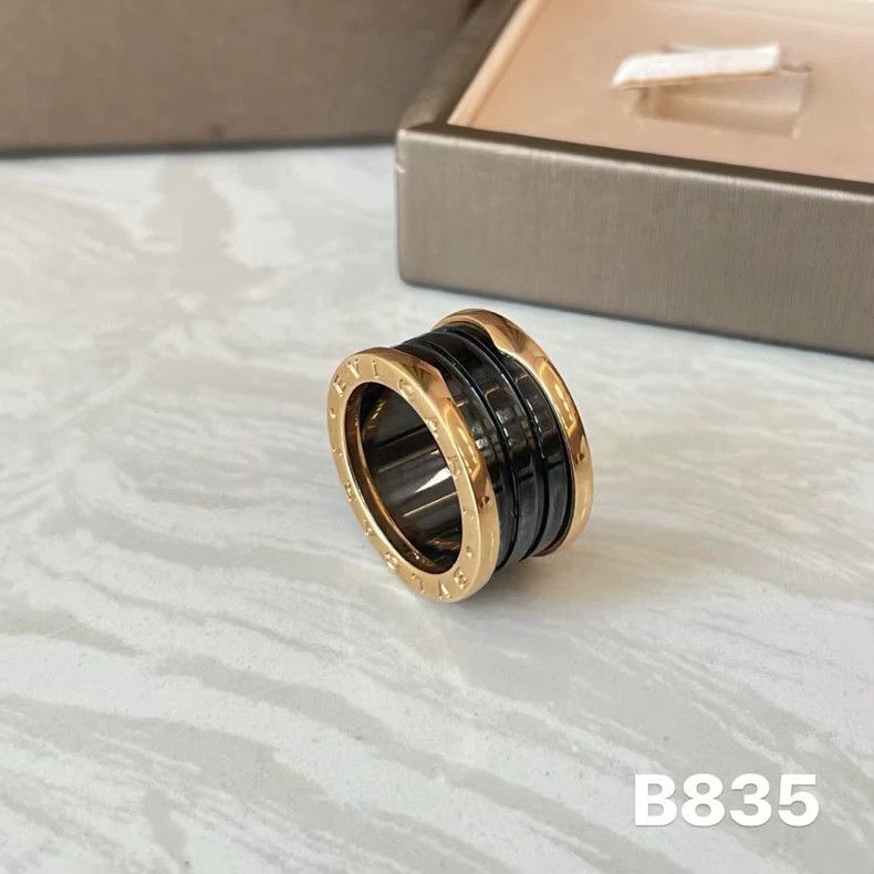 Bvlgari Bvlgari Black Ceramic Ring for Men and Women Size ONE SIZE - 2 Thumbnail