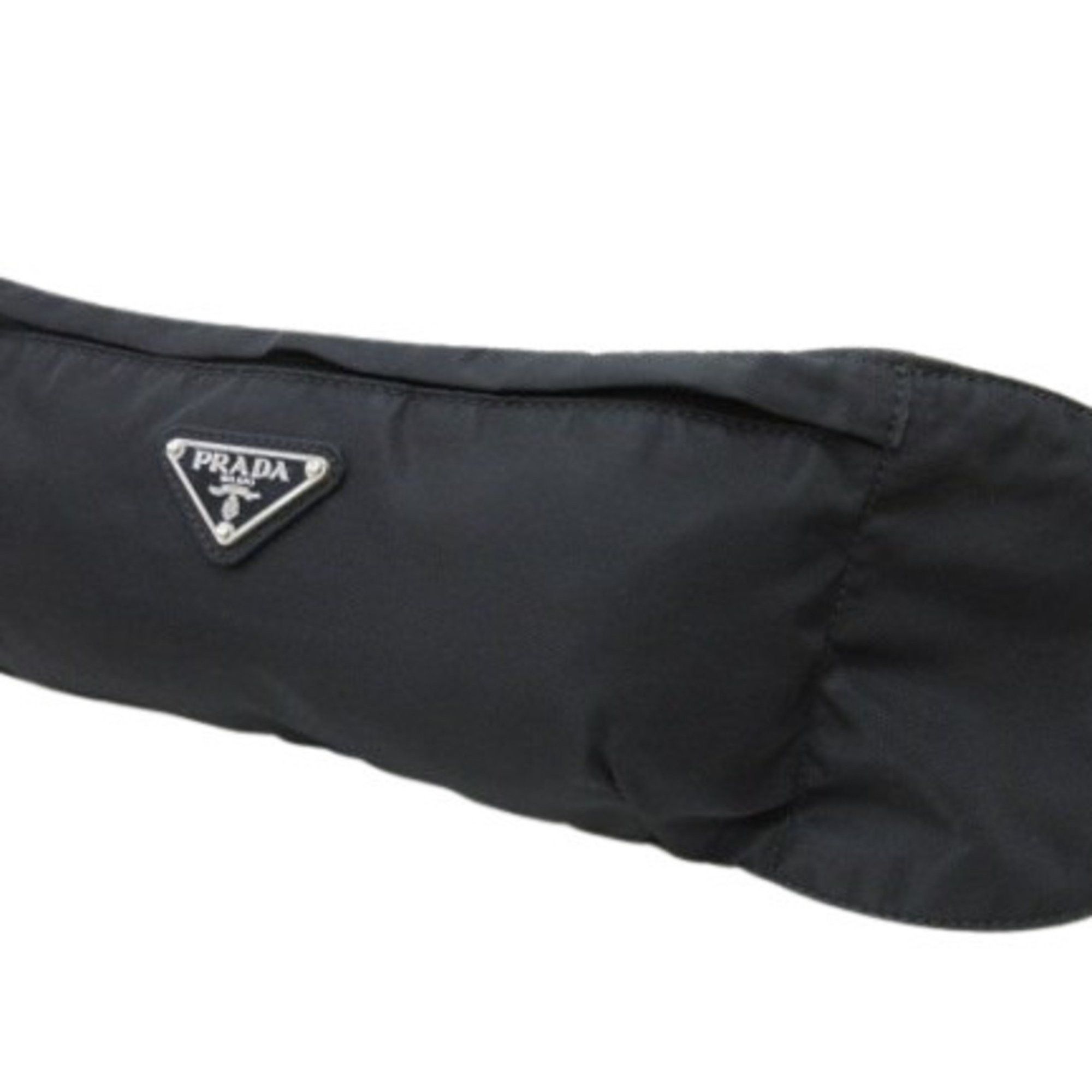 Prada PRADA Triangle Waist Bag - Black Nylon with Logo for Men and Women Size ONE SIZE - 4 Thumbnail