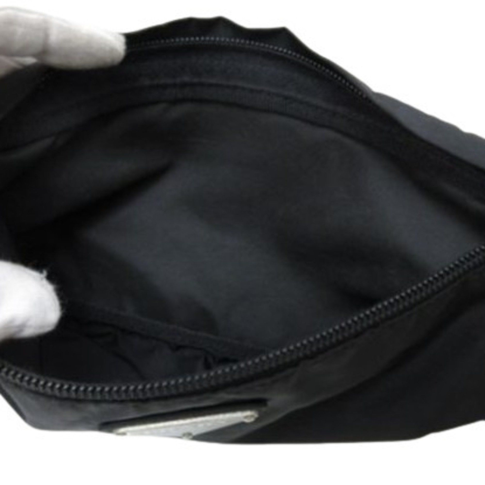 Prada PRADA Triangle Waist Bag - Black Nylon with Logo for Men and Women Size ONE SIZE - 8 Thumbnail
