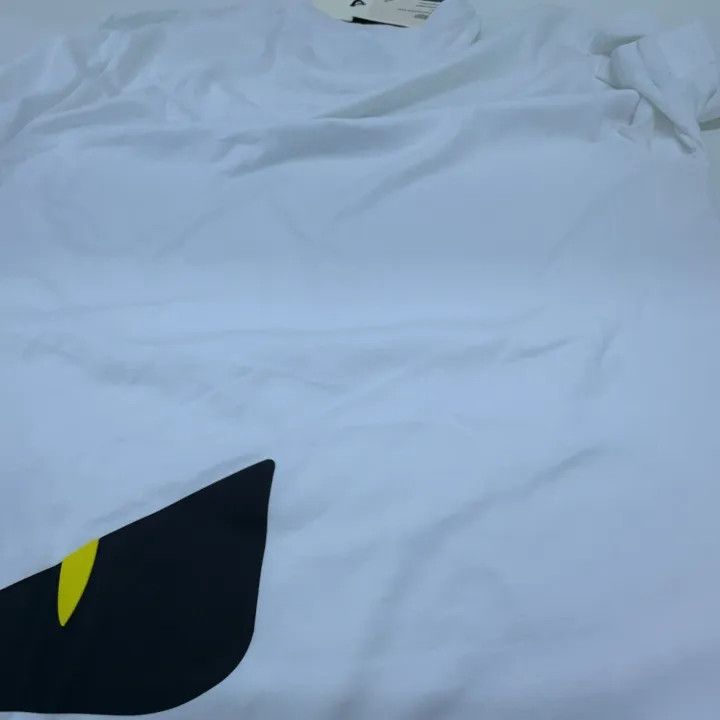 Fendi FEND White Monster Print Casual Short Sleeve T-Shirt 0079 Size US M / EU 48-50 / 2 - 8 Thumbnail