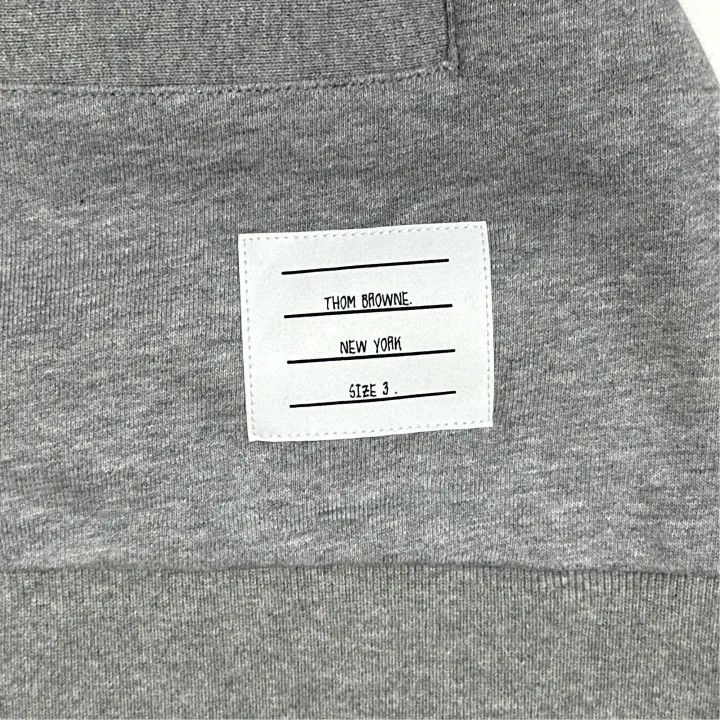 Thom Browne TB Men's Gray Striped Cardigan Sweater 0079 Size US L / EU 52-54 / 3 - 4 Thumbnail