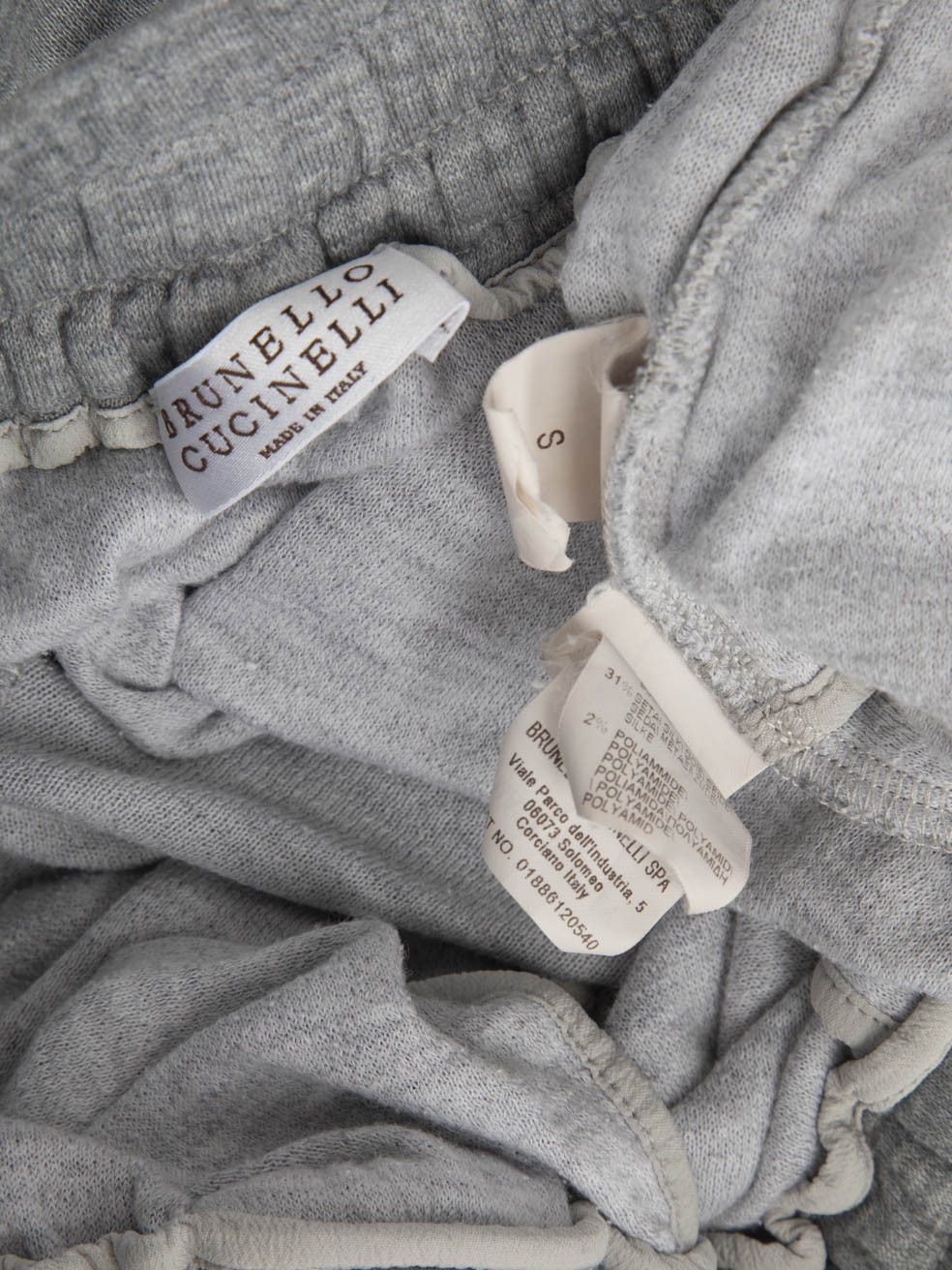 Brunello Cucinelli Grey Jersey Bead Trim Joggers Size 27" / US 4 / IT 40 - 8 Thumbnail