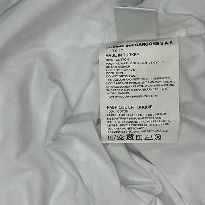 Comme des Garcons Comme des Garçons SS22 Graphic Print White Tee 0079 Size US XL / EU 56 / 4 - 2 Thumbnail