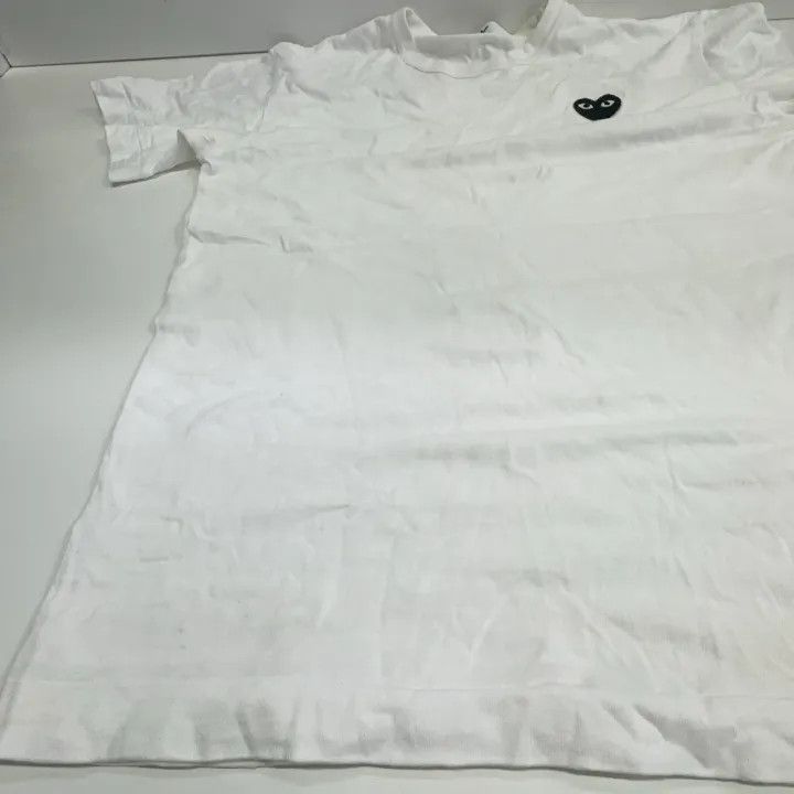 Comme des Garcons PLAY Comme des Garçons Play White Heart Short Sleeve Tee 0079 Size US M / EU 48-50 / 2 - 10 Thumbnail