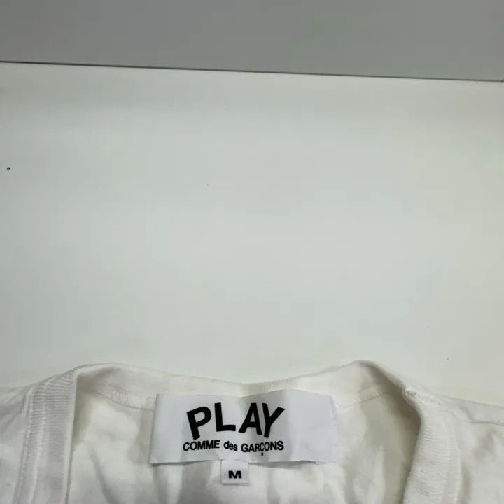 Comme des Garcons PLAY Comme des Garçons Play White Heart Short Sleeve Tee 0079 Size US M / EU 48-50 / 2 - 4 Thumbnail