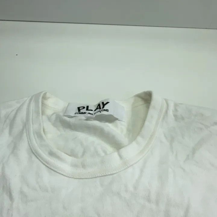 Comme des Garcons PLAY Comme des Garçons Play White Heart Short Sleeve Tee 0079 Size US M / EU 48-50 / 2 - 7 Thumbnail