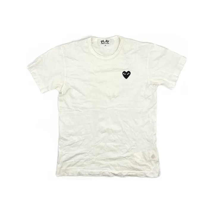 Comme des Garcons PLAY Comme des Garçons Play White Heart Short Sleeve Tee 0079 Size US M / EU 48-50 / 2 - 2 Thumbnail
