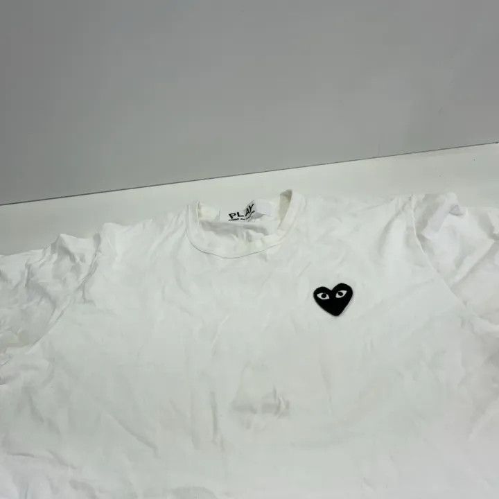 Comme des Garcons PLAY Comme des Garçons Play White Heart Short Sleeve Tee 0079 Size US M / EU 48-50 / 2 - 8 Thumbnail