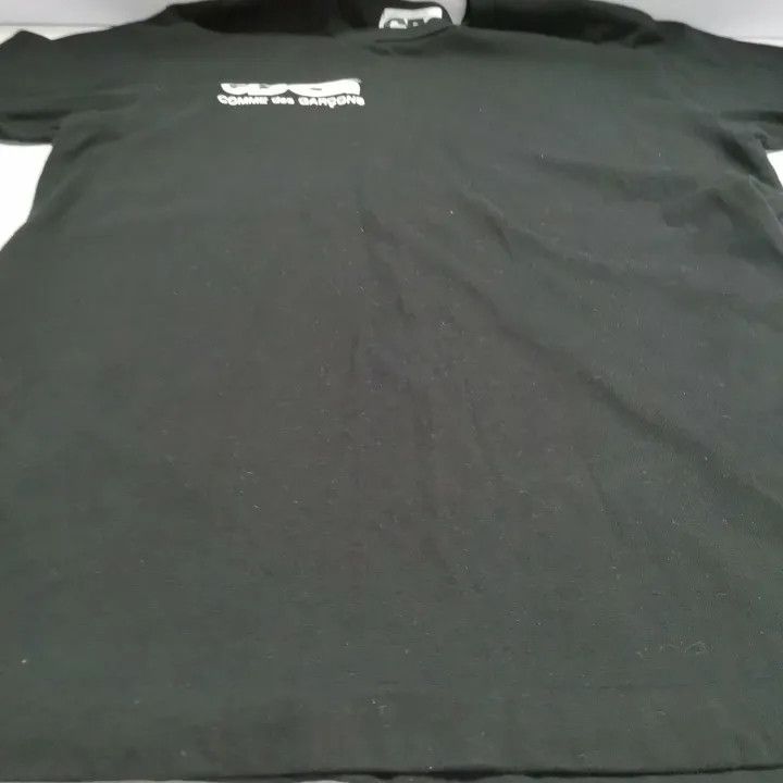 Comme des Garcons Comme des Garçons Black Logo Short Sleeve T-Shirt 0079 Size US L / EU 52-54 / 3 - 7 Thumbnail