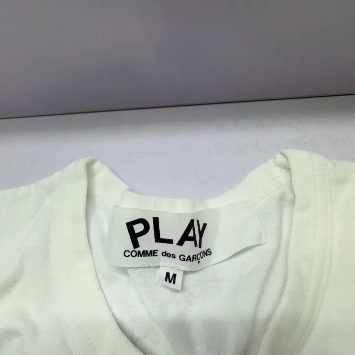 Comme des Garcons PLAY COMME des GARÇONS PLAY Red Heart Short Sleeve T-Shirt 0079 Size US M / EU 48-50 / 2 - 4 Thumbnail