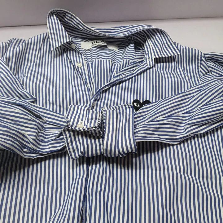 Comme des Garcons PLAY Comme des Garçons Play Striped Shirt for Men 0079 Size US XL / EU 56 / 4 - 13 Thumbnail