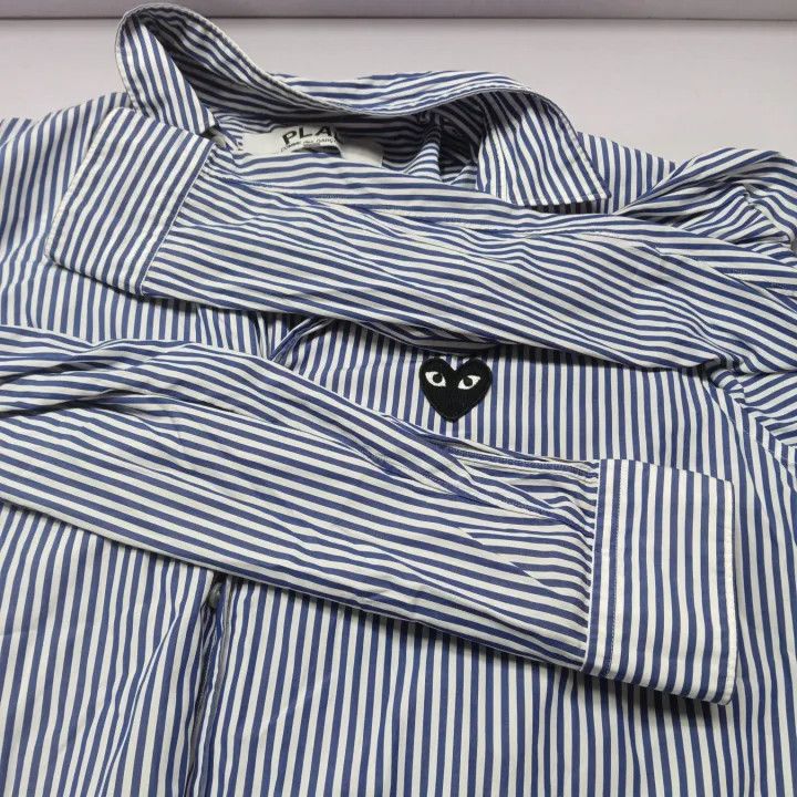 Comme des Garcons PLAY Comme des Garçons Play Striped Shirt for Men 0079 Size US XL / EU 56 / 4 - 9 Thumbnail