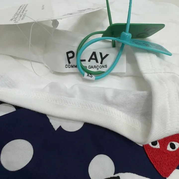 Comme des Garcons Comme des Garçons Play Polka Dot Heart T-Shirt 0079 Size US XS / EU 42 / 0 - 4 Thumbnail