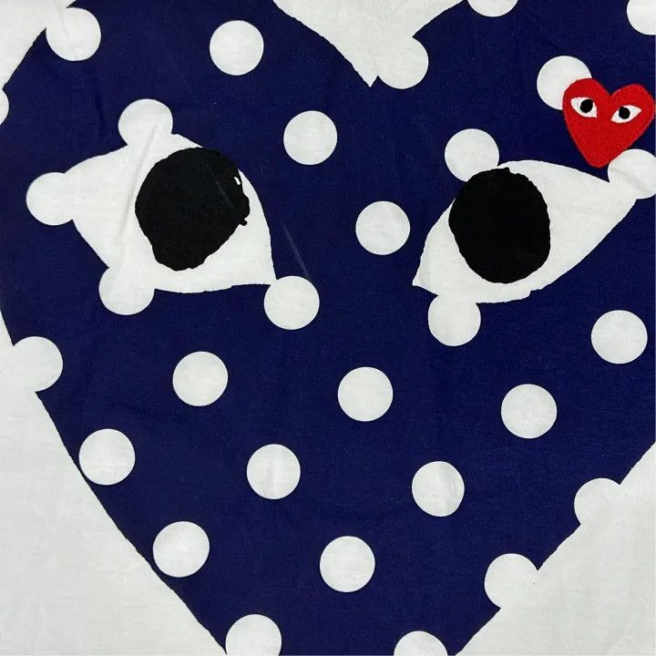 Comme des Garcons Comme des Garçons Play Polka Dot Heart T-Shirt 0079 Size US M / EU 48-50 / 2 - 6 Thumbnail