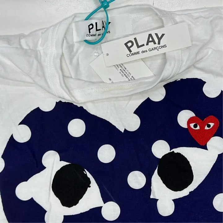 Comme des Garcons Comme des Garçons Play Polka Dot Heart T-Shirt 0079 Size US M / EU 48-50 / 2 - 5 Thumbnail