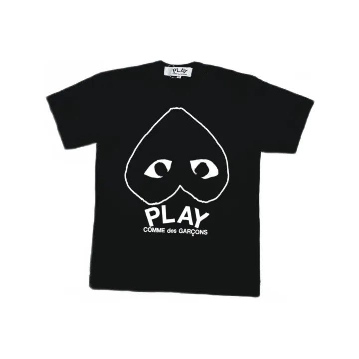 Comme des Garcons PLAY Comme des Garçons Play Black Short Sleeve T-Shirt 0079 Size US M / EU 48-50 / 2 - 2 Thumbnail