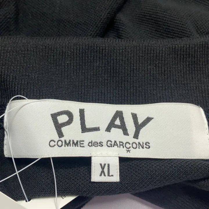 Comme des Garcons PLAY Comme des Garçons Play Black Short Sleeve Polo 0079 Size US XL / EU 56 / 4 - 14 Thumbnail