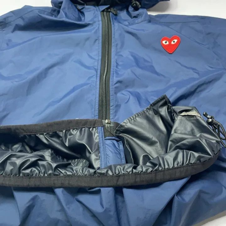 Comme des Garcons Comme des Garçons Play x K-Way Navy Zip Jacket 0079 Size US L / EU 52-54 / 3 - 11 Thumbnail