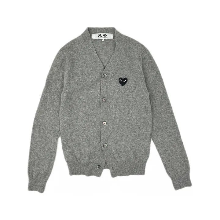 Comme des Garcons PLAY Comme des Garçons Play Gray Logo Sweater for Men 0079 Size US S / EU 44-46 / 1 - 2 Thumbnail