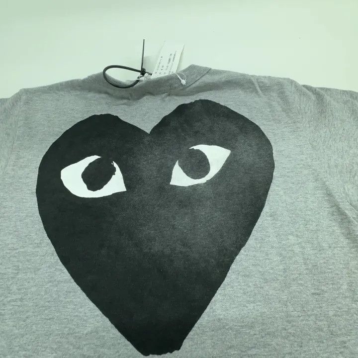 Comme des Garcons PLAY Comme des Garçons Play Gray Short Sleeve T-shirt 0079 Size M / US 6-8 / IT 42-44 - 7 Thumbnail